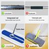 Large Cotton Yarn Flat Mop for Hotels and Malls - Long-Handle Dust Cleaner