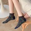 5 Paar Süße Niedliche 3D Stereoskopische Blume Damen Socken Set Mode Spitze Rand Kurze Socken Frühling Sommer Neu Frau Streetwear