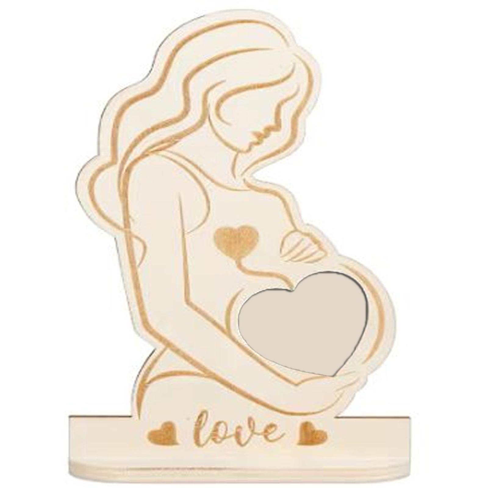 

Подарок для будущей мамы Деревянная фоторамка для фотографий УЗИ ребенка Любовь в животике Уникальный подарок для беременной мамы 2