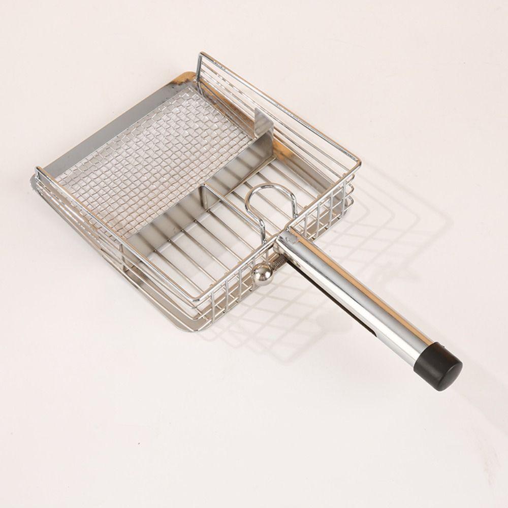 Stainless Steel Cat Litter Shovel Fine Hole Push-pull Design Pet Waste Picker Fast Sifting Ergonomic Handle
