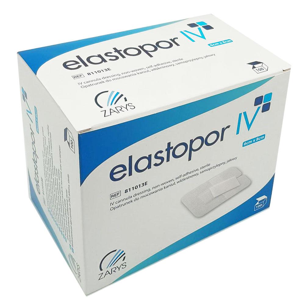 Elastopor IV Self-Adhesive Nonwoven Cannula Fixing Dressing 6cm X 8cm 100 Pcs