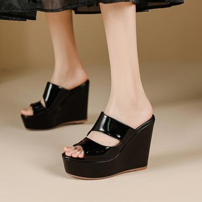 Women's Extreme High Heel Platform Sandals, Wedge Sole Waterproof Outdoor Slides, Fashion Wholesale Summer Slippers In Stock
