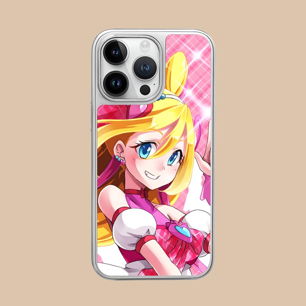 

Sakura Uta Cure Idol Silver Plating Mobile Phone Case for iPhone 17 16 15 14 13 12 11 Air Pro Max Plus Colorful Cover iPhone 11