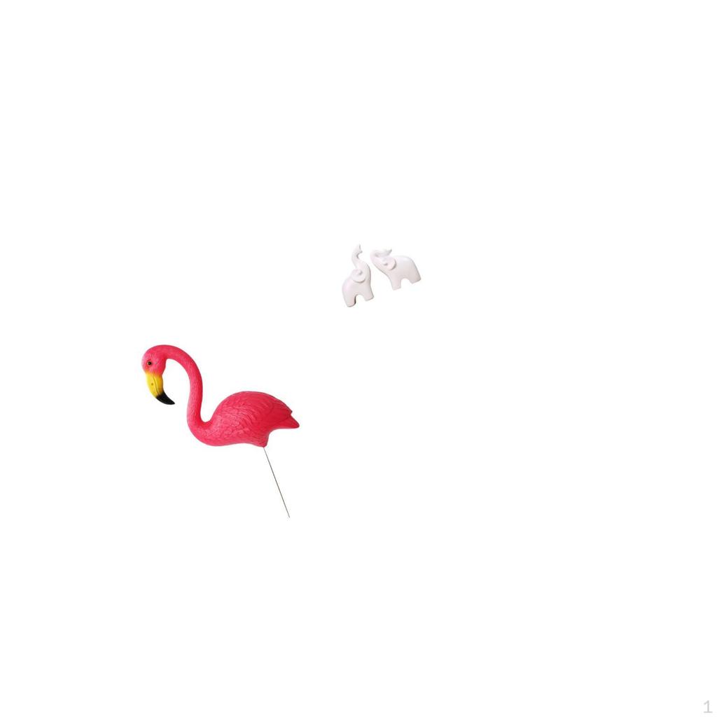 Flamingo And Sculpture Set for Enchanting Home Decor Outdoor Fairy Yard Art Ornament Holiday