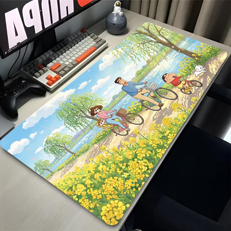 Mouse Pad C-Crayon Shin-chan Extra-large Cute Cartoon Non-slip Desk Pad Dorm Computer Keyboard Pad Rubber Mousepad