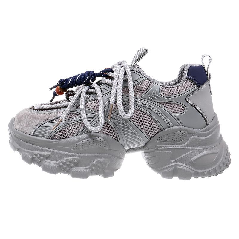 Leather version~ Daddy shoes women's 2025 autumn explosion of new popular height women's sports shoes casual shoes women's shoes