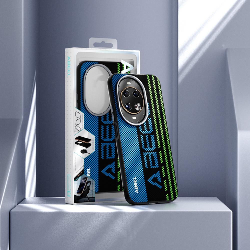 ABEEL For Huawei Nova 14 5G Case Compatible with MagSafe Printed PC TPU Aluminum Alloy Leather Phone Cover