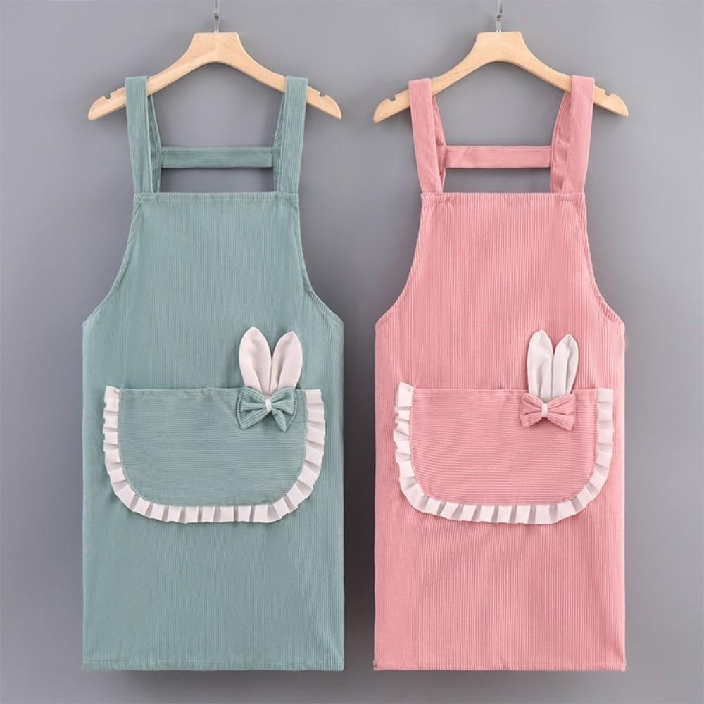 Breathable Chef Apron Corduroy Cooking Baking Bibs New Kitchen Apron  for Women Girl