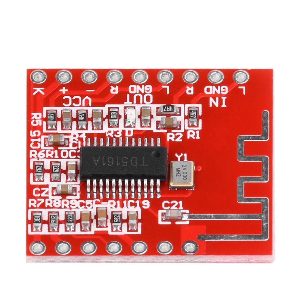 DC3V-5V TD5161A 5.1 Stereo Audio Module Bluetooth Receiver Module with Audio Signal Input Function Suitable for Bluetooth Speake