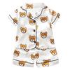 Toddler Kids Baby Boys Girl Cartoon Pajamas Sleepwear T shirt Shorts Clothes Set