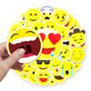 50 Cute Smiling Face Expressions Waterproof Creative Suitcases and Suitcases Laptop Cartoon Graffiti Stickers