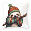 Gnome Santa Cat Dog Animal Throw Pillow Cover With Short Plush Print For Living Room Sofa Decoration Cushion Cover Pillow Covers