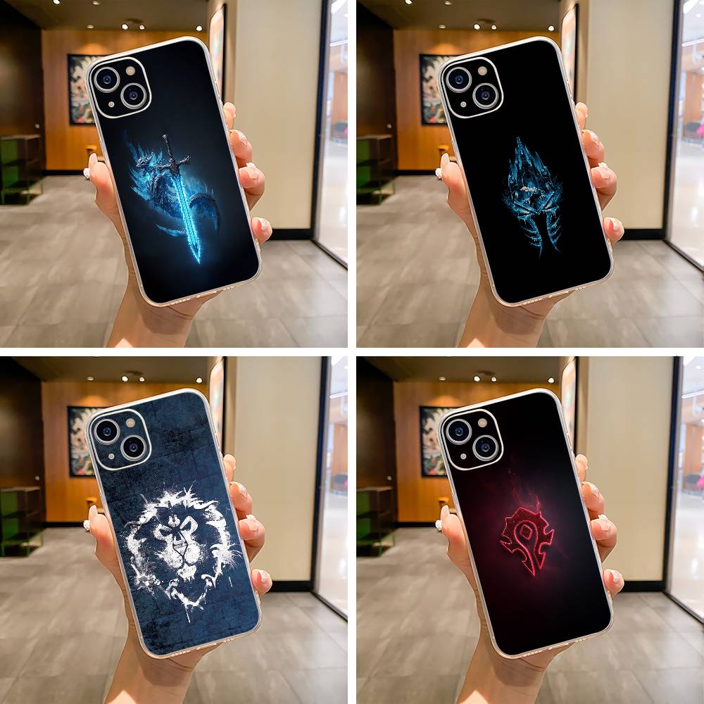 W-O-W-World- of -Warcraft Handyhülle Für iPhone17,16,15,14,13,12,11 ,Pro Max,16/15/14 Plus Weiche Silikon Transparente Hülle