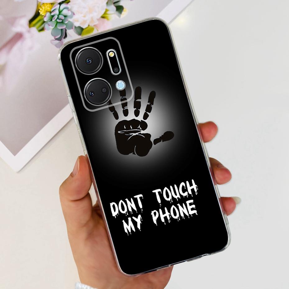 For Honor X7a Fashion Dragon Metal Style Pattern Silicone Cases Cover For HonorX7a X 7A 4G RKY-LX1 LX2 LX3 Soft TPU Phone Case