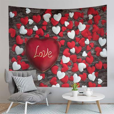Love Heart Tapestry Romantic Lover Tapestry Creative Gift Tapestry Wall Hanging Decor Tapestries Bedroom Home Living Room Dorm