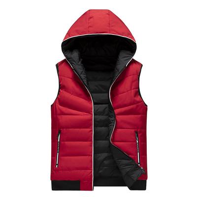 Men 'S Winter Vest Plus Size Hooded Warm Cotton Vest