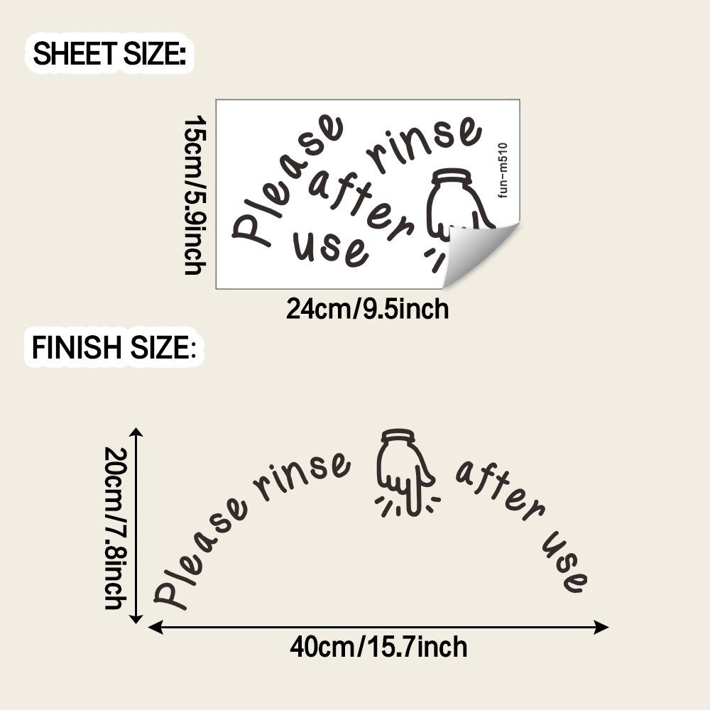 

Простые английские слоганы и наклейки с указаниями жестов для украшения и благоустройства ванной комнаты и туалета