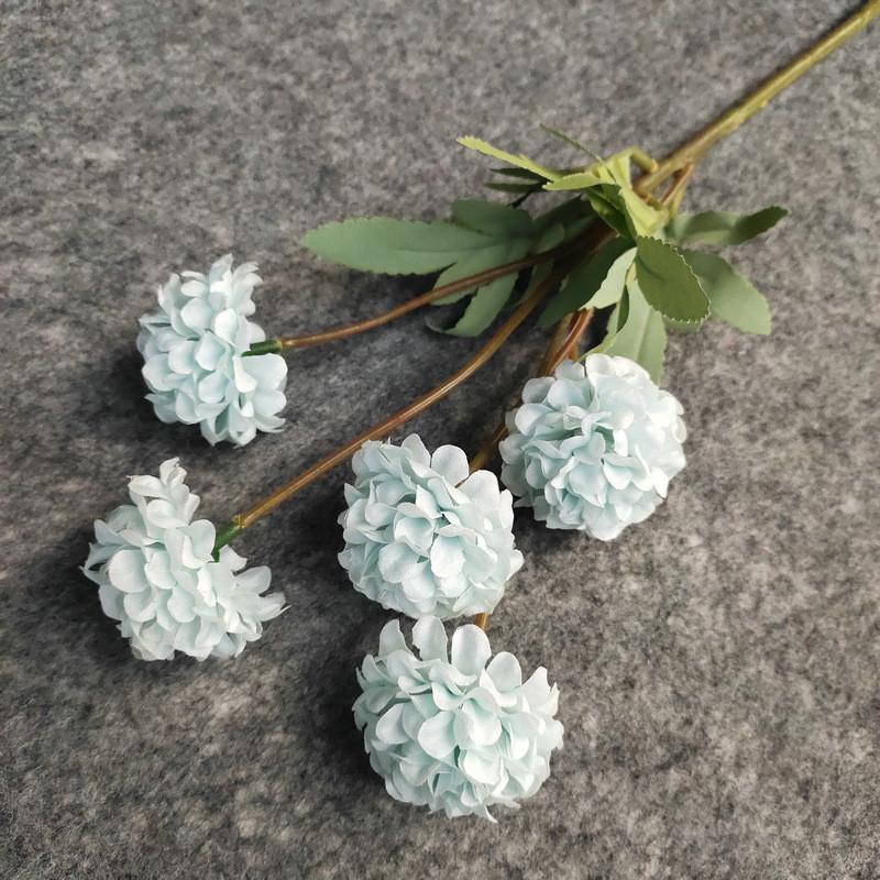 Morifolium Dendranthema Artificial 5 Heads Wedding Photography Props Home Decor