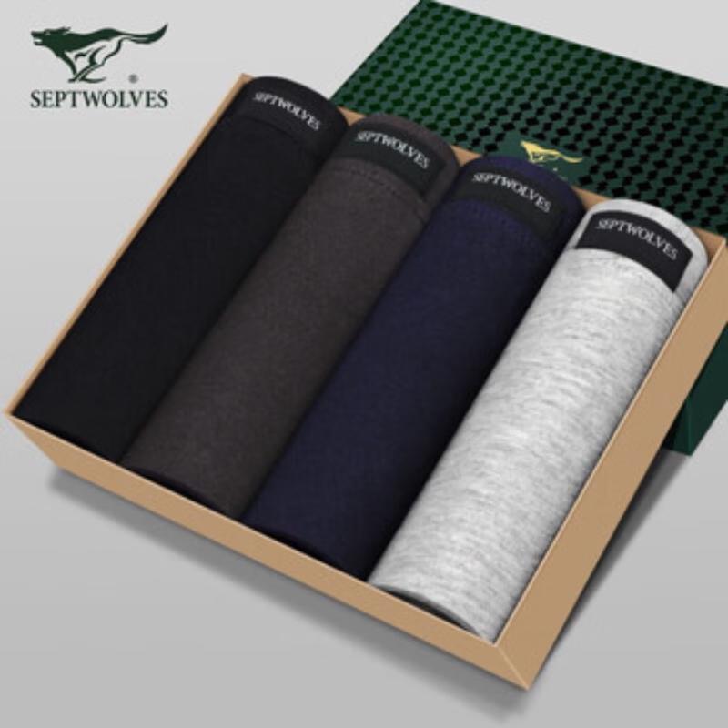 SEPTWOLVES Мужские боксеры-брифы из 100% хлопка L