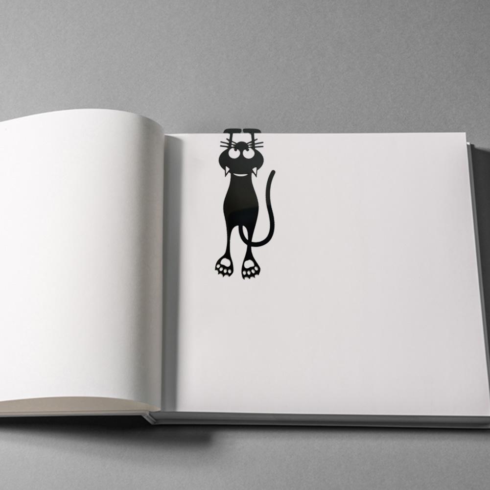 1/3/5/10Pcs 3D Hollow Kitten Bookmark Book Marks Clips Cat Shaped Book Page Marks Clip Set For Teachers Students Book Lovers