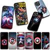 for Apple iPhone 16 15 14 Plus 13 12 Mini 17 Pro Max + ProMax 16E Air 15+ Phone Cover Case Captain America Shield Marvel Casing