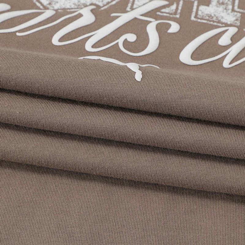 Puma Ss25 Prodyšné Módní Pohodlné Měkké Všestranné Pánské Tričko s Krátkým Rukávem Topy Světle Hnědá 688921-93