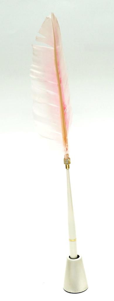 Made in Goose Feather Plastic Bunker Pen Brasda Capo Pen Pink Japan, + Stand, Feather, Q-S1P1WG-1-P