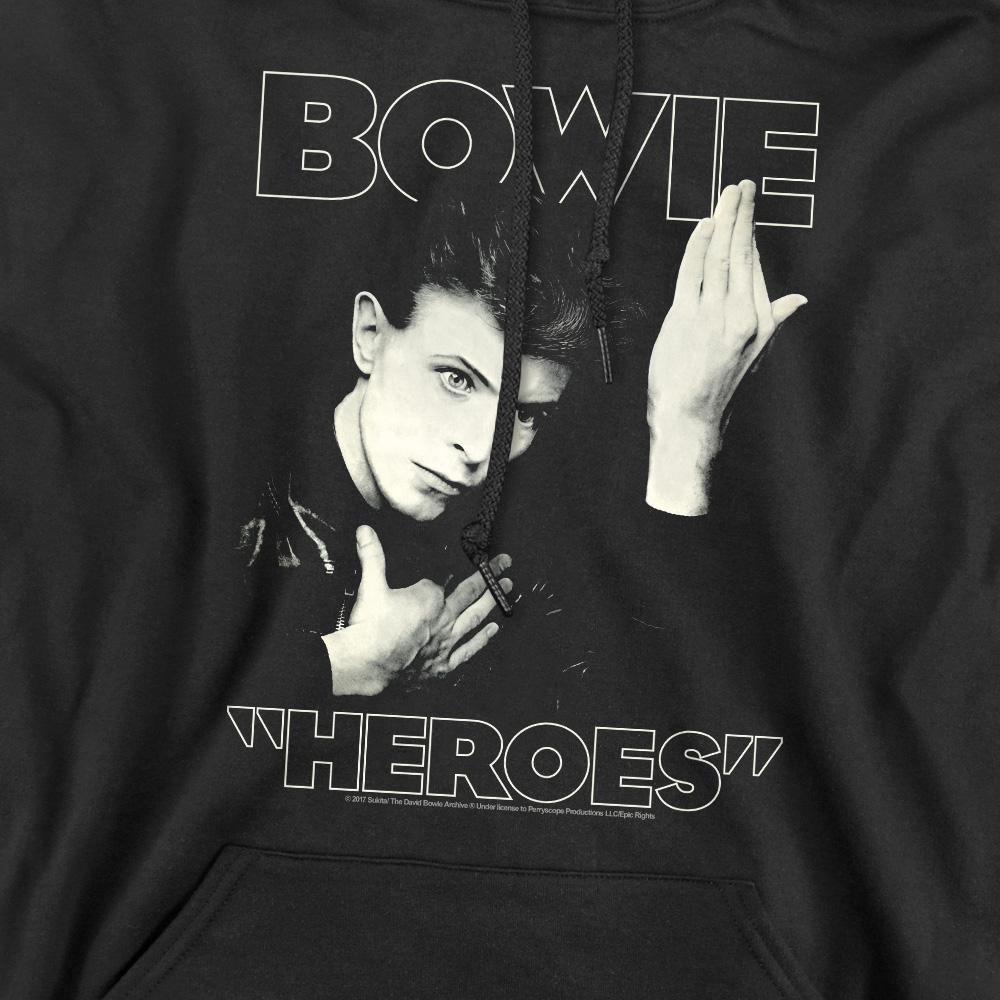 David Bowie Mens Heroes Cover Hoodie