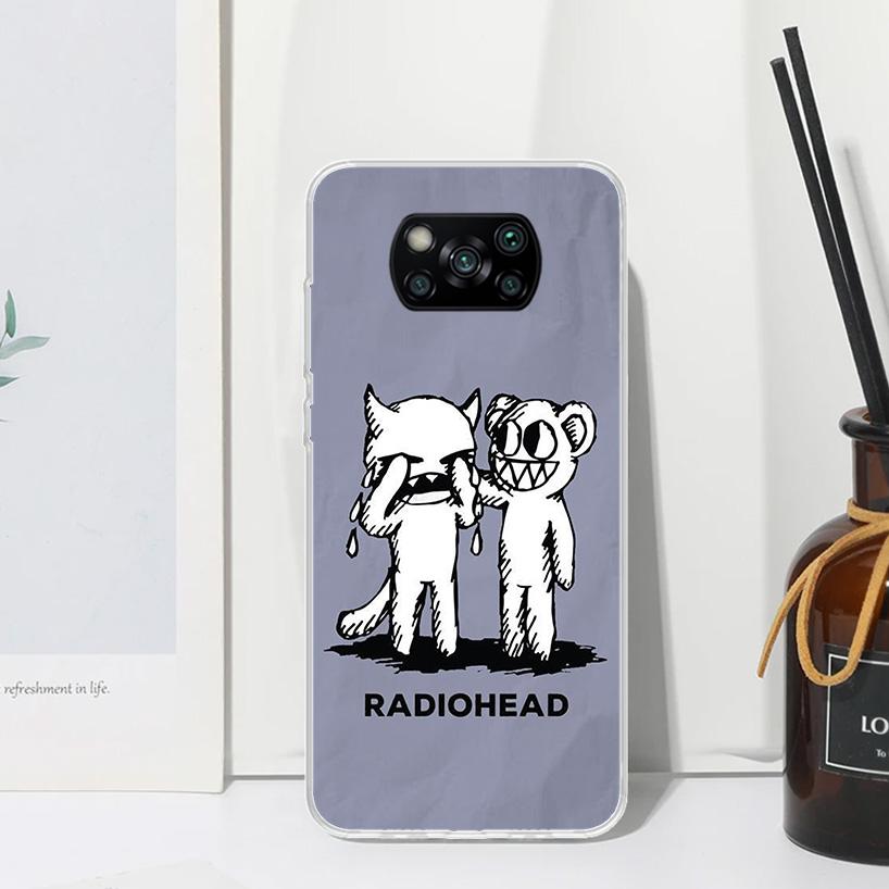 Bnad R-Radiohead Phone Case For Xiaomi Poco X7 X6 X5 M7 M8 Pro F7 Ultra Redmi 15C 15 13C 13 12C 12 10 10C 10A Art Fundas Poco X7