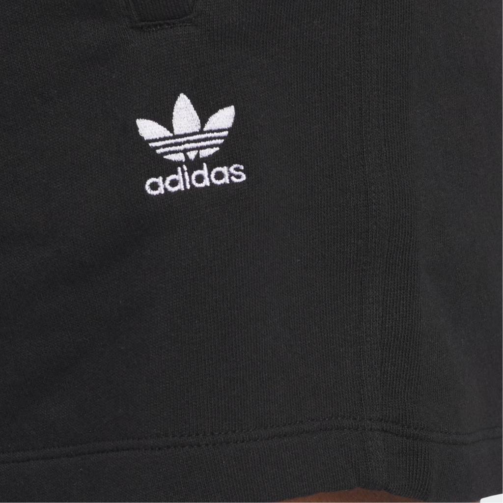 adidas Originals Essentials Solid Loose Fit Comfortable Three-Quarter Casual Shorts Women Shorts Black IY7343