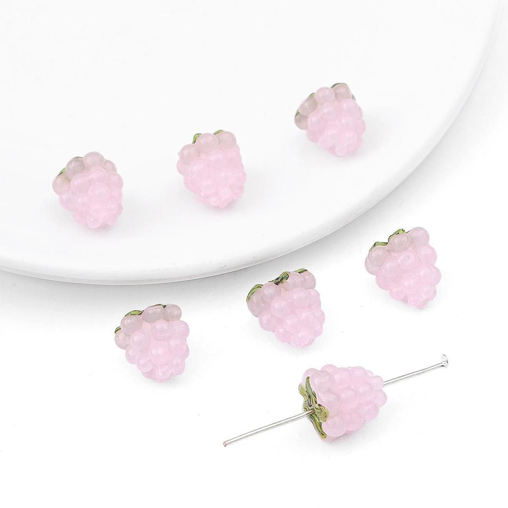Mini Ciondolo Uva in Vetro Ceco per Bigiotteria Fai da Te – Perfetto per Collane, Braccialetti, Fermacapelli e Ornamenti
