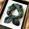 Luxury Paisley Print Square Scarf Sunscreen Ladies Neck Kerchief UV Protection Head Wrap Women Fashion Accessory