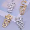 Bague Serpent Longue et Sinueuse Anneaux en Acier Inoxydable Pour Femmes Hommes Accessoires Bijoux Doigt Animal Plaqué Or Véritable Bague Femme Cadeau