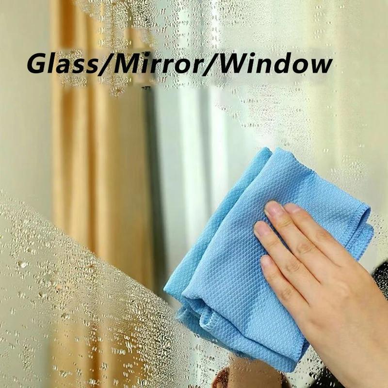 6PCS Microfiber Dish Cleaning Cloth, Super Absorbent Anti-grease Wiping Rag for Kitchen Window Glass Household Cleaning Towel