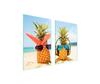 GLAS-SCHUTZPLATTE FÜR DIE KÜCHE 65x52 ANANAS