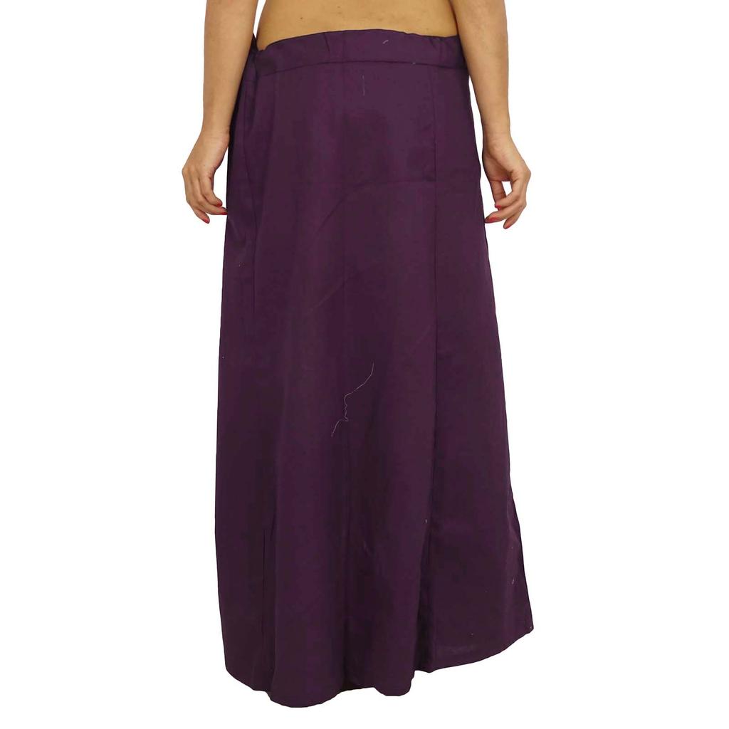 Saree Petticoat Solid Underskirt Cotton Bollywood Indian Lining For Sari