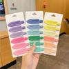 Korean Candy Color Metal Duckbill Hair Clip for Women - Seamless, Stylish Hairpin for Bangs