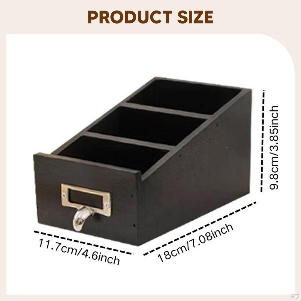 Holz Schreibtisch Organizer Stifthalter Bürobedarf Fernbedienung Schreibtisch für Wohnheim