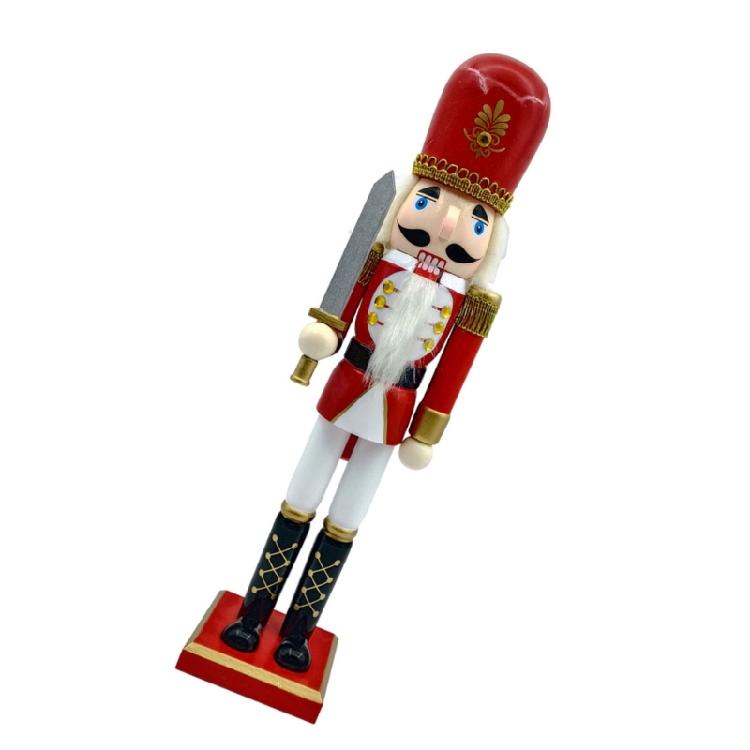 Christmas Nutcrackers Ornament Wood Nutcrackers Soldier Decorations for Christmas Figures Gift