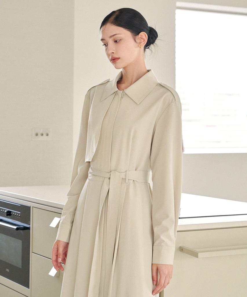 Micene Classical Trench Long Dress