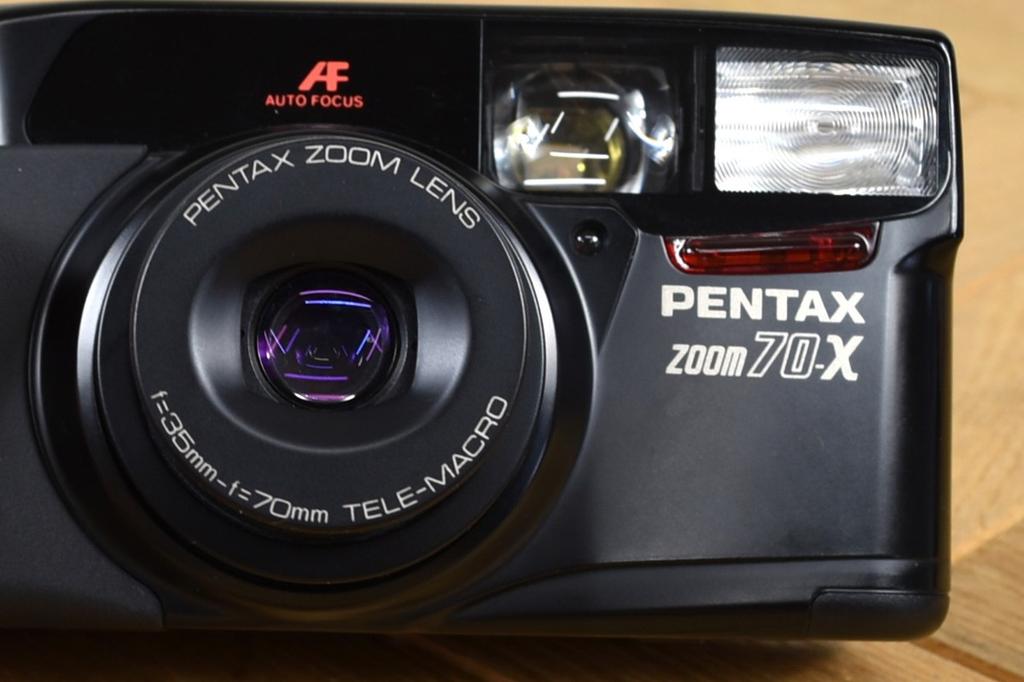 PENTAX Zoom 70-X 35mm Film Camera Japan Black Tested