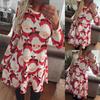 Women's Dress Reindeer Elk Snowman Christmas Tree Printed Party Dress Skirt With Premium Comfort And Stylish Holiday Charm