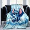 1pc Stitch Printing Blanket - Soft, All-Season Throw for Office Blanket, Car, Travel
