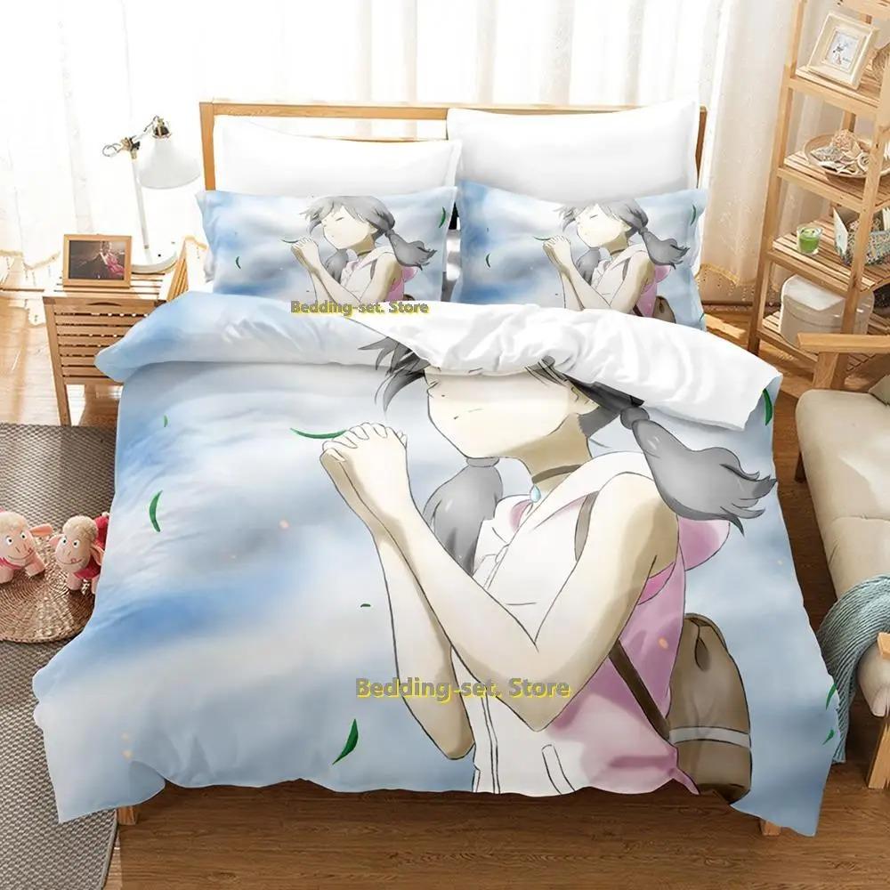 Comfortable Anime Print Bedding Set With Duvet Cover And Pillowcases Single Twin Full Queen King Sizes For Adults And Kids