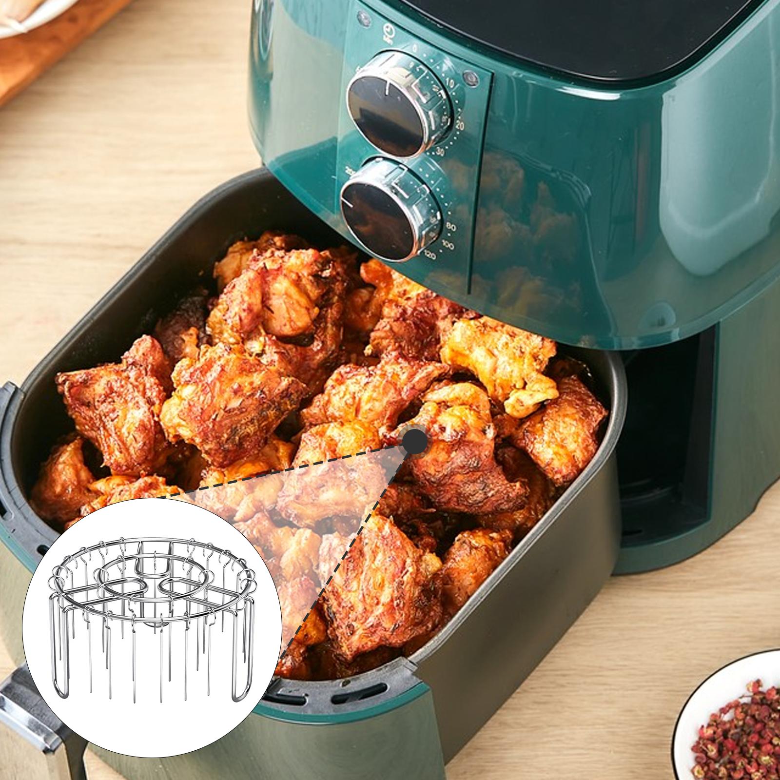 

Решетка-гриль для аэрофритюрницы для барбекю с 25 шампурами, портативная многоцелевая круглая подвесная для