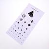 PVC Snellen Eye Chart Kindergarten Low Vision Eye Test Charts Eye Exam Tool With Point Stick Occluder