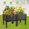 Raised Garden Bed Planters for Outdoor Plants with Legs Elevated Rectangular Planter Boxes Garden Patio Balcony Deck for Planti