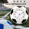 Kreativer fußballförmiger Wecker, geräuschloser Betrieb ohne Ticken, geeignet für den Außenbereich, Foto-Requisiten, Festivaldekorationen,