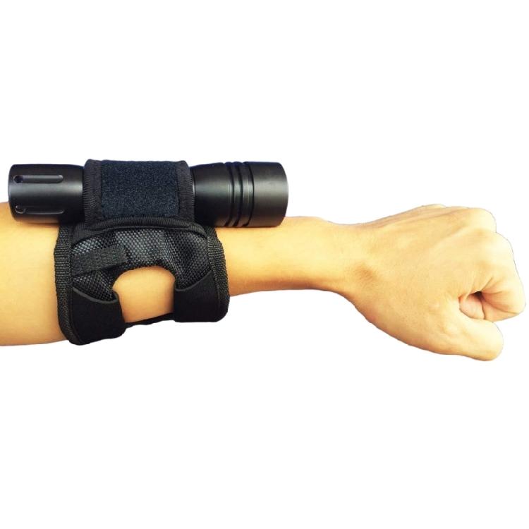 Diving Hand Mount Wrist Strap Wristband Hands-Free Diving LED Torch Light Holder