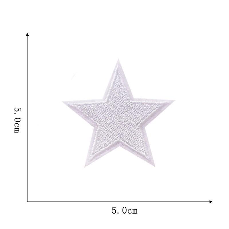 Five-Pointed Star Embroidered Cloth Patch for Clothing